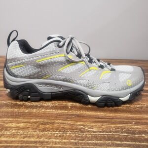 Merrell Trail Shoes Mens 8 J37629 Gray Good Vibram Hiking Athletic Sneakers